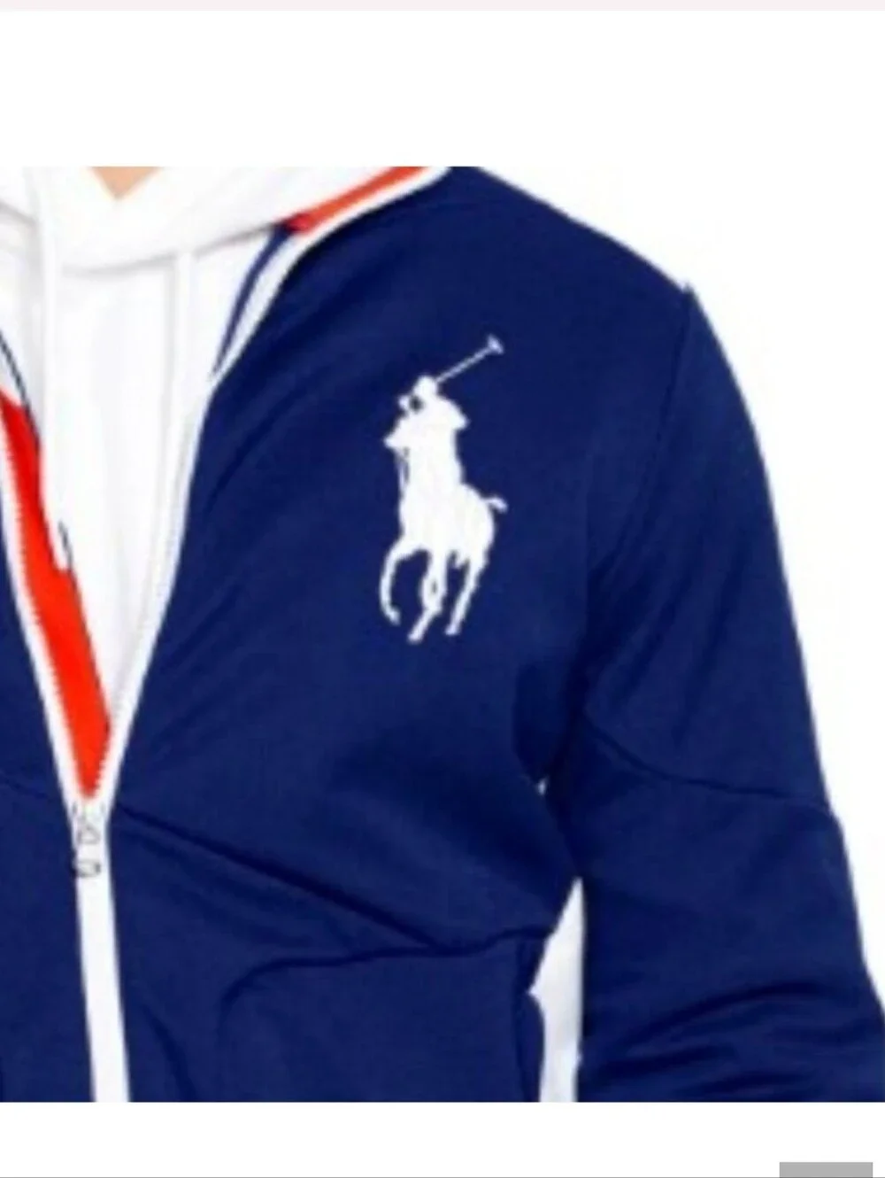 Polo Sport Ralph Lauren Performance USA-2 Zip-Up Navy Track Jacket S